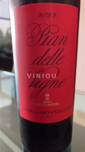 Toscane Rosso di Montalcino Antinori Pian delle Vigne 2022