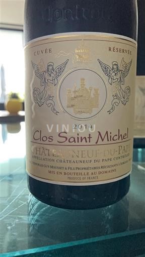 Rhônen laakso Châteauneuf-du-Pape Clos Saint Michel 2014
