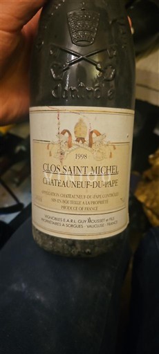 Rona dolina Châteauneuf-du-Pape Clos Saint Michel 1998
