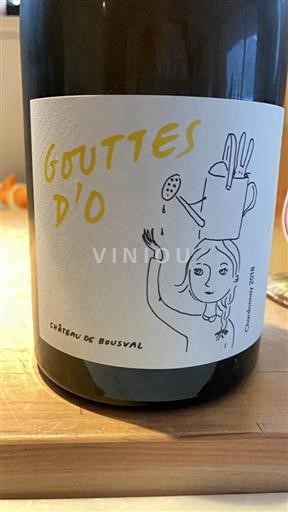 Valonija Vino dežele Jardin de Wallonie Château Bousval Gouttes d’O 2018