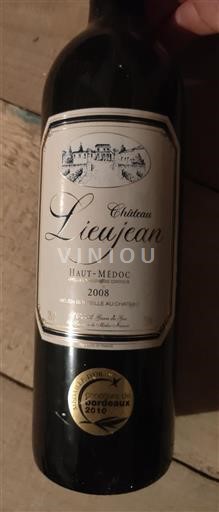 Bordeaux Haut-Médoc Château Lieujean 2008