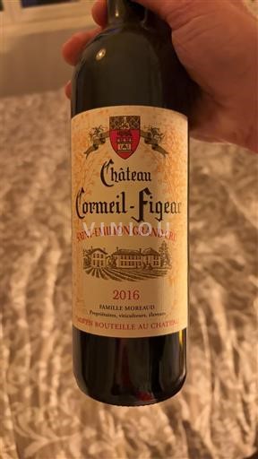 Бордо Сент-Емільйон Гран Крю Grand Cru Château Cormeil-Figeac 2016