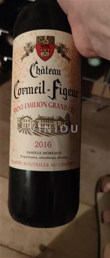 Bordeaux Saint-Émilion Grand Cru Grand Cru Château Cormeil-Figeac 2016