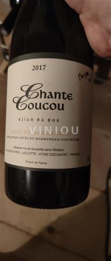Lounais-Ranska Côtes-du-Marmandais Elian Da Ros Chante Coucou 2017