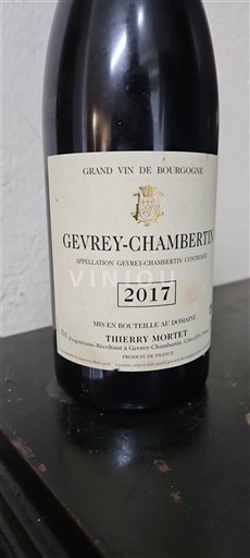 Borgoña Gevrey-Chambertin Thierry Mortet 2017