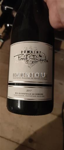 Rhône Valley Beaumes de Venise Domaine Font Sarade 2017