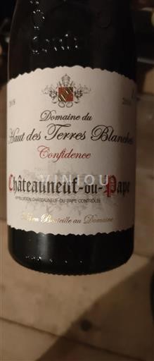 Rhônen laakso Châteauneuf-du-Pape Domaine Haut des Terres Blanches Confidence 2018