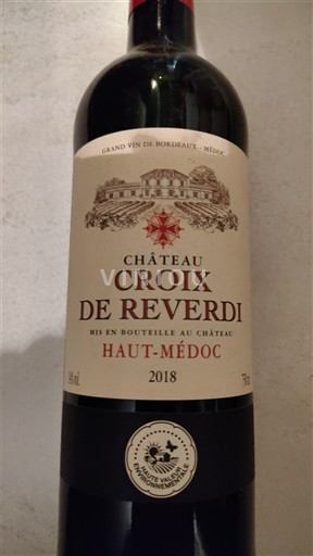 Bordeaux Haut-Médoc Château Croix de Reverdi 2018