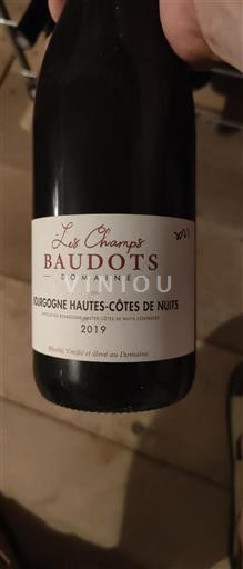 Bourgogne Ospecificerad Les Champs Baudots 2019
