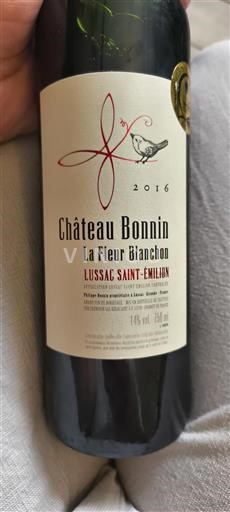 Bordeaux Lussac-saint-émilion Château Bonnin La Fleur Blanchon 2016