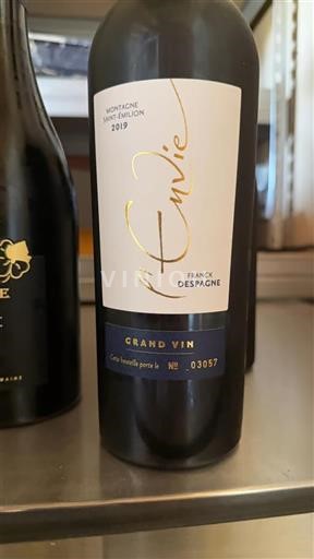 Bordeaux Montagne-Saint-Émilion Franck Despagne L'Envie 2019