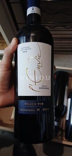 Bordeaux Montagne-saint-émilion Franck Despagne L'Envie 2019