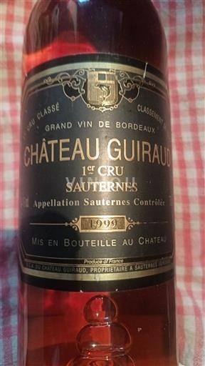 Bordeaux Sauternes Premier Cru Château Guiraud 1999