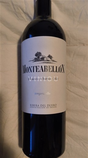 Castilien og León Ribera del Duero Monteabellón 14 meses en barrica 2022