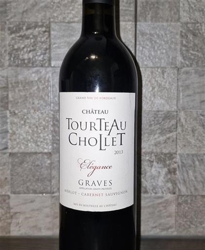 Vin Rouge sec Château Tourteau Chollet 2013 France Bordeaux Graves AOC