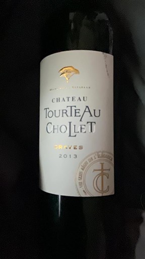 Bordeaux Graves Château Tourteau Chollet 2013