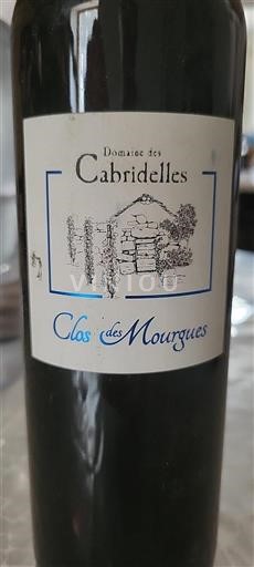 Vin Rouge sec Clos des Mourgues Domaine Des Cabridelles 2020 France Languedoc AOC