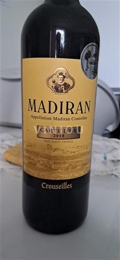 Sud-Ouest Madiran Château Crouseilles Carte d'Or 2018