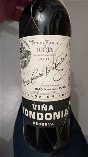 Ла-Ріоха Ріоха R. López de Heredia Viña Tondonia Viña Tondonia Reserva 2010