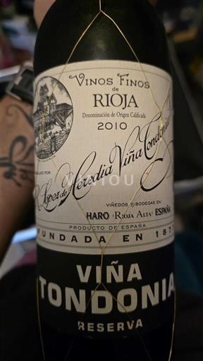 La Rioja Rioja R. López de Heredia Viña Tondonia Viña Tondonia Reserva 2010