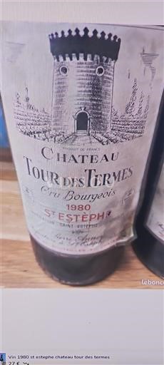 Bordeaux Saint-Estèphe Cru Bourgeois Château Tour des Termes 1980