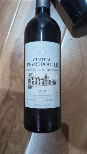 Burdeos Blaye-Côtes de Burdeos Château Peyredoulle 2020