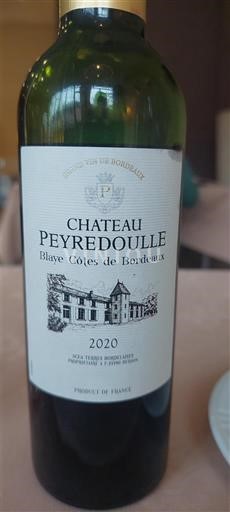 Bordeaux Blaye-Côtes-de-Bordeaux Château Peyredoulle 2020
