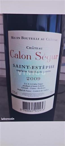 Burdeos Saint-Estèphe Grand Cru Château Calon Ségur 2009