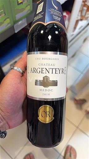 Bordeaux Médoc Cru Bourgeois Château L'Argenteyre 2019