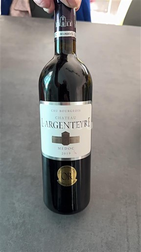 Bordeaux Médoc Cru Bourgeois Château L'Argenteyre 2019