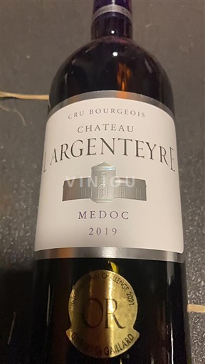 Bordeaux Médoc Cru Bourgeois Château L'Argenteyre 2019