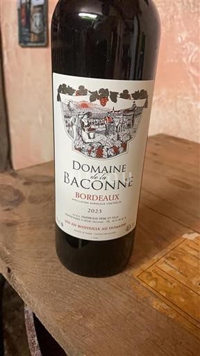 Bordeaux Domaine La Baconne 2023