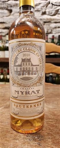 Bordeaux Sauternes Grand Cru Château Myrat 2010