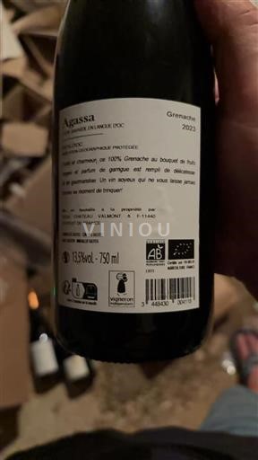 Languedoc og Roussillon Pays d'Oc Château Valmont Agassa 2023