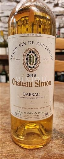 Bordeaux Barsac Château Simon 2015