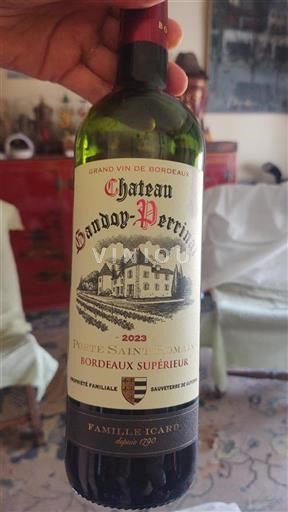 Bordeaux Bordeaux Supérieur Château Gandoy-Perrin Porte Saint Romain 2023
