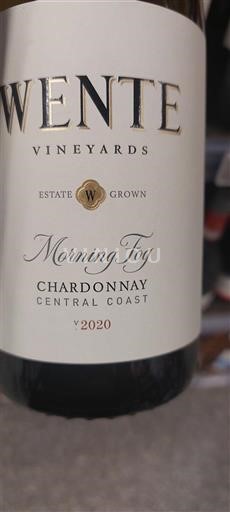 AVA din California Coasta Centrală Wente Vineyards Morning Fog 2020