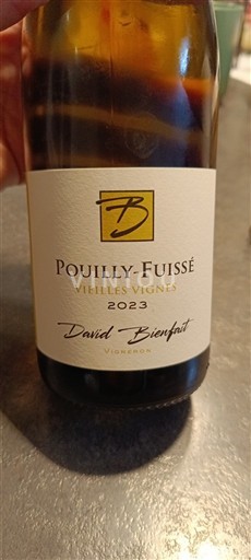 Bourgogne Pouilly-fuissé David Bienfait Vieilles Vignes 2023