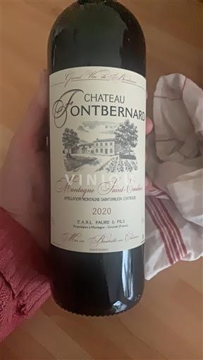 Bordeaux Montagne-saint-émilion Château Fontbernard 2020
