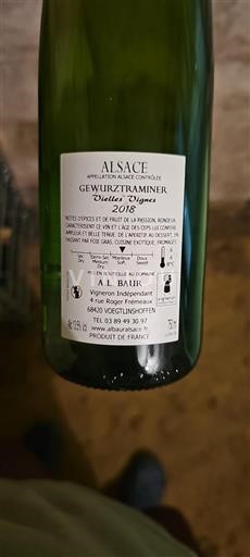 Alsace Grand Cru A.L. Baur Vielles Vignes 2018