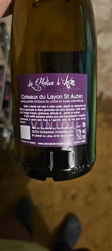 Loiredalen Coteaux-du-Layon Domaine Rompillon La Malice d'Anaïs 2023