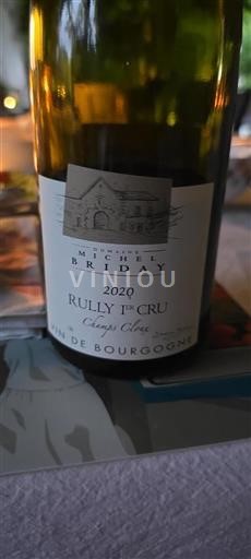Burgund Rully Premier Cru Domaine Michel Briday Champs Cloux 2020