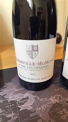 Burgundi Chambolle-Musigny Premier Cru Domaine Hudelot-Baillet 1er Cru Les Charmes 2022