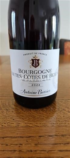 Bourgogne Hautes Côtes de Beaune Antoine Barrier 2024