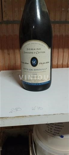 Beaujolais Côte de Brouilly Domaine Sanvers & Cotton Fût de chêne 1999