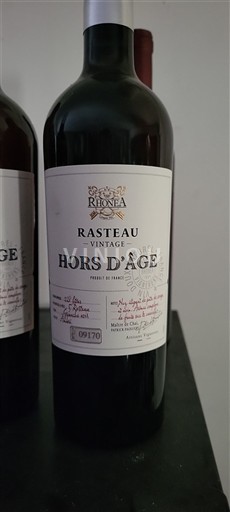 Thung lũng Rhône Rasteau Rhonea Hors d'Âge Không niên vụ
