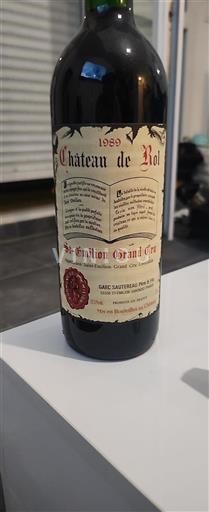Burdeos Saint-Émilion Gran Cru Grand Cru Château Rol 1989