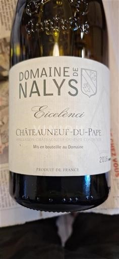 Rhônedalen Châteauneuf-du-Pape Château Nalys Eicelenci 2016