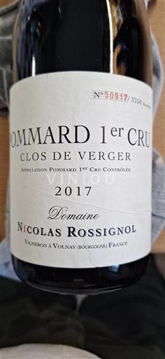 Burgundsko Nespecifikováno Premier Cru Nicolas Rossignol Clos de Verger 2017