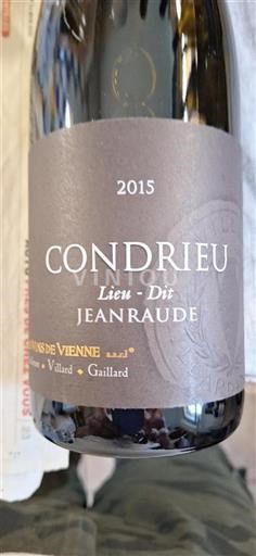 Valle del Rodano Condrieu Vins de Vienne Lieu-Dit Jeanraude 2015
